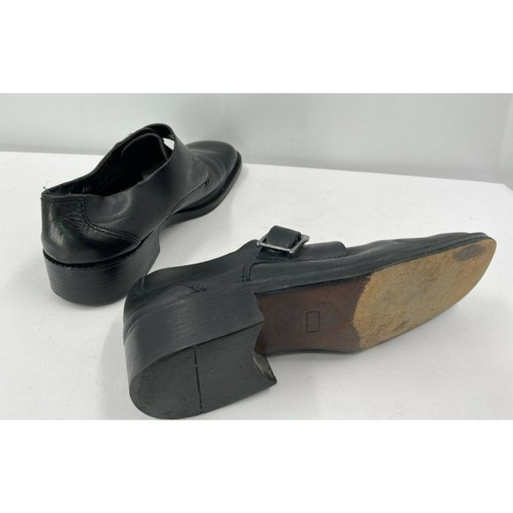 Bally Pedrano Luxurious Black Leather Ankle Buckle Shoes Boots Men's Sz 9.5 US - Picture 6 of 12